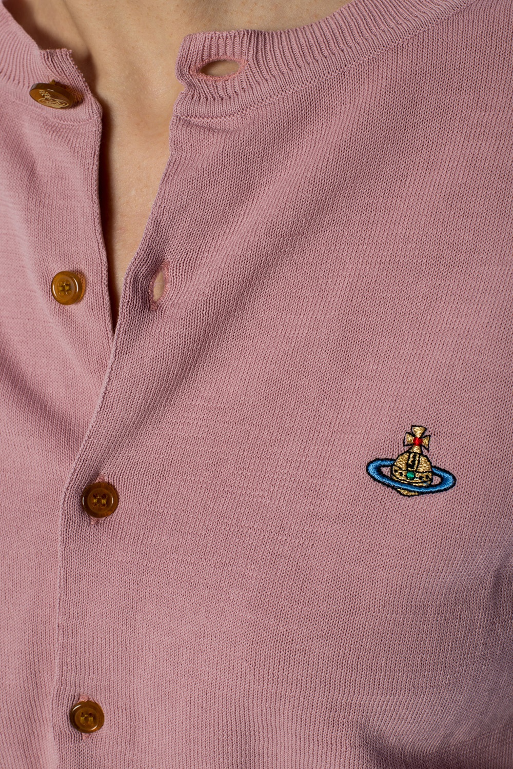 Pink Logo-embroidered cardigan Vivienne Westwood - Vitkac HK